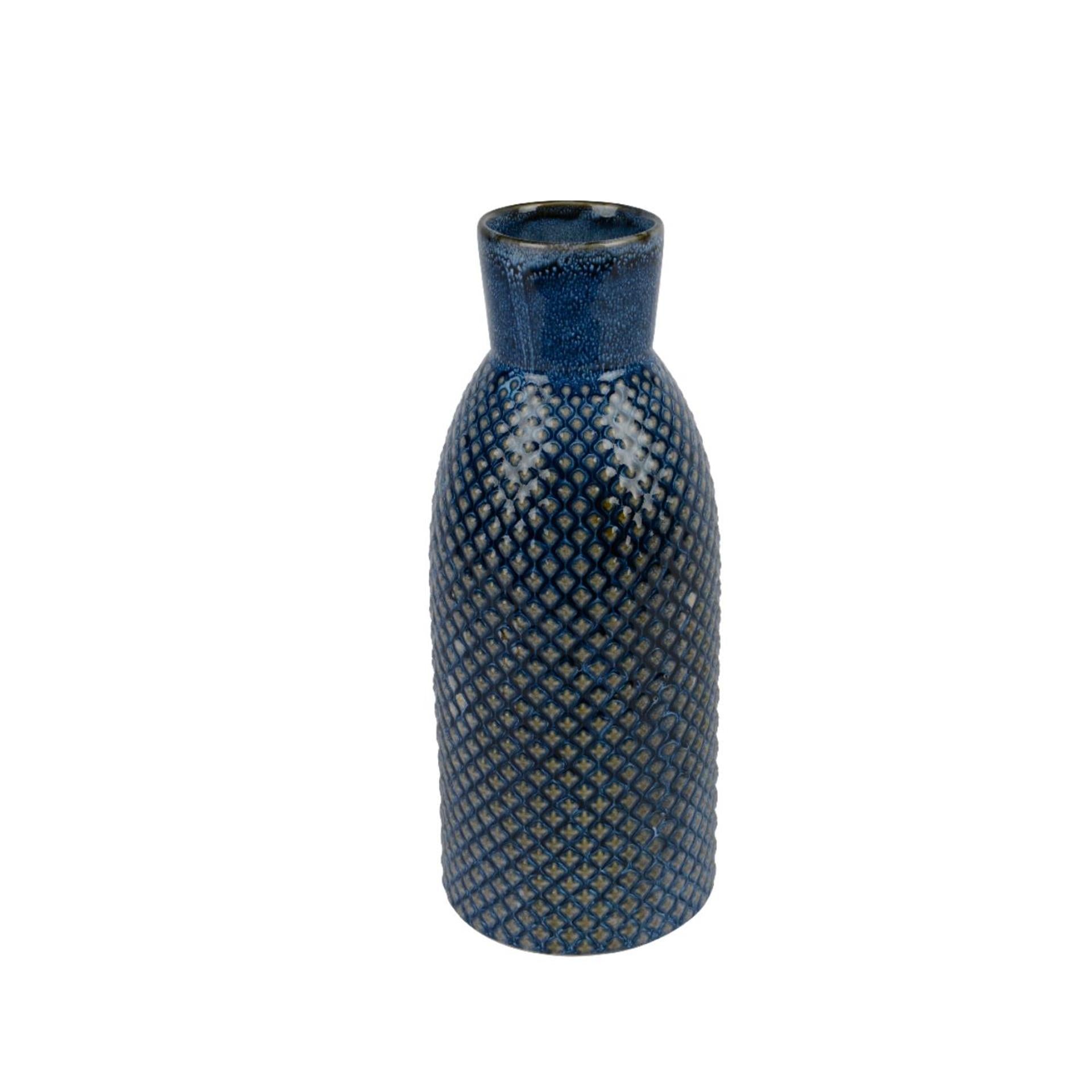 Decoris Vase Porzellan H26,5cm blau