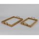 Decoris Tablett-Set 2-teilig aus Paulownia-Holz