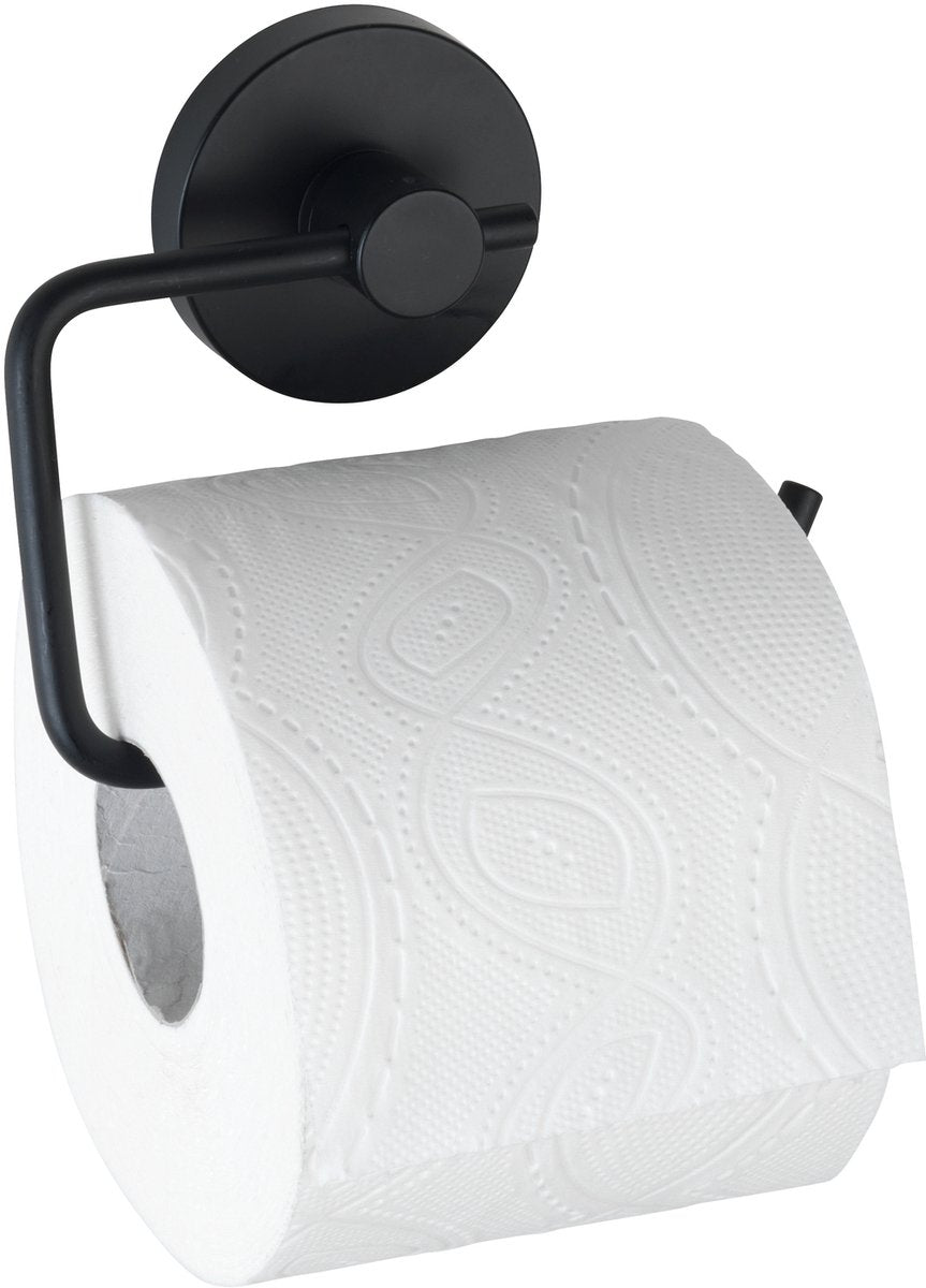 Wenko 1069603 - vac.loc Toilettenpapierrolleh.milazzo schwarz. | 1 Stk