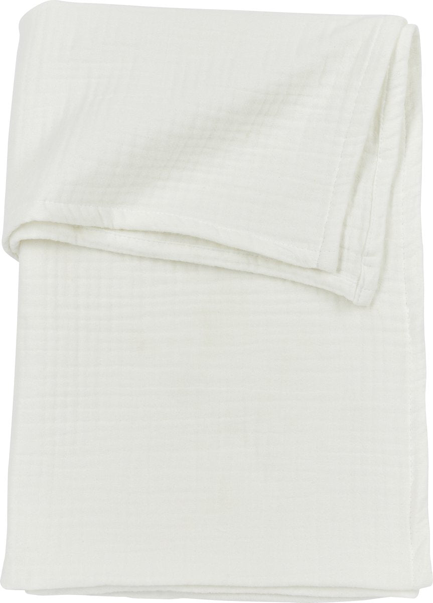 Meyco Baby-Uni-Bettlaken – vorgewaschen, hydrophil – gebrochenes Weiß – 75 x 100 cm – 0,3 Tog