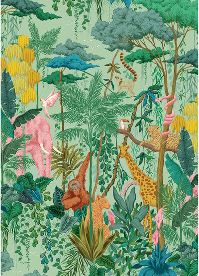 Gibsons – Dschungeltiere (laut Kunstdatei) – 1000 Teile 48×69 cm (B×H) – Puzzle für Erwachsene