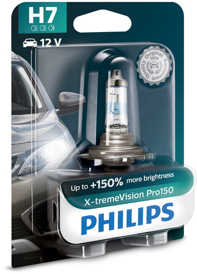 Philips Stirnlampe x-tremevision pro 150 . Lampe h7 12v xtreme vis.pro150