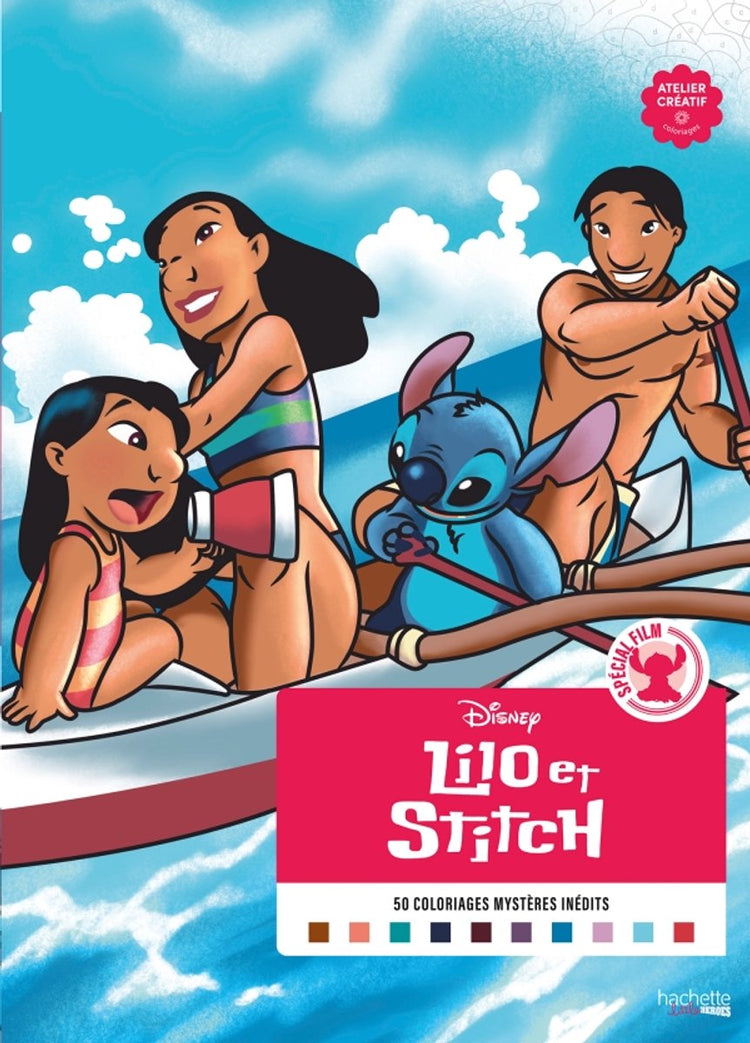 Hachette Heroes Atelier Créatif Disney Spezialfilm Coloriages Mysteres Spezialfilm – Lilo Stitch – Hachette – Malbuch „Malen nach Zahlen“ für Erwachsene