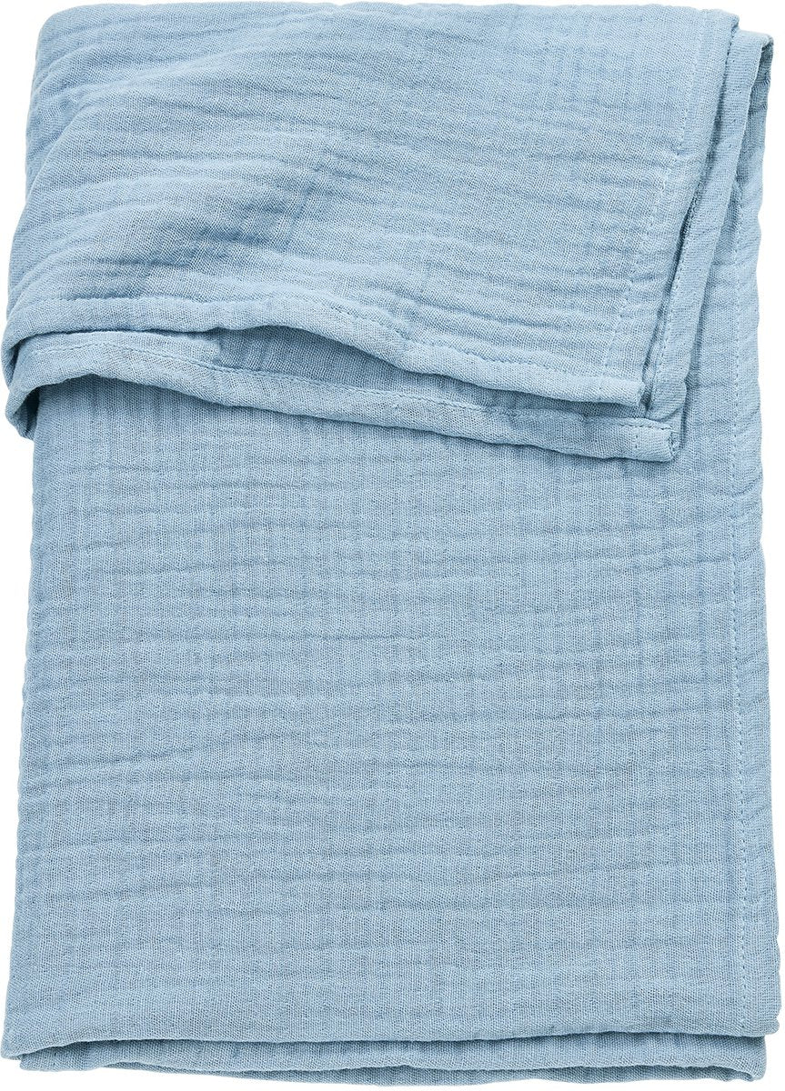 Meyco Baby-Uni-Bettlaken – vorgewaschen, hydrophil – Jeansblau – 100 x 150 cm – 0,3 Tog