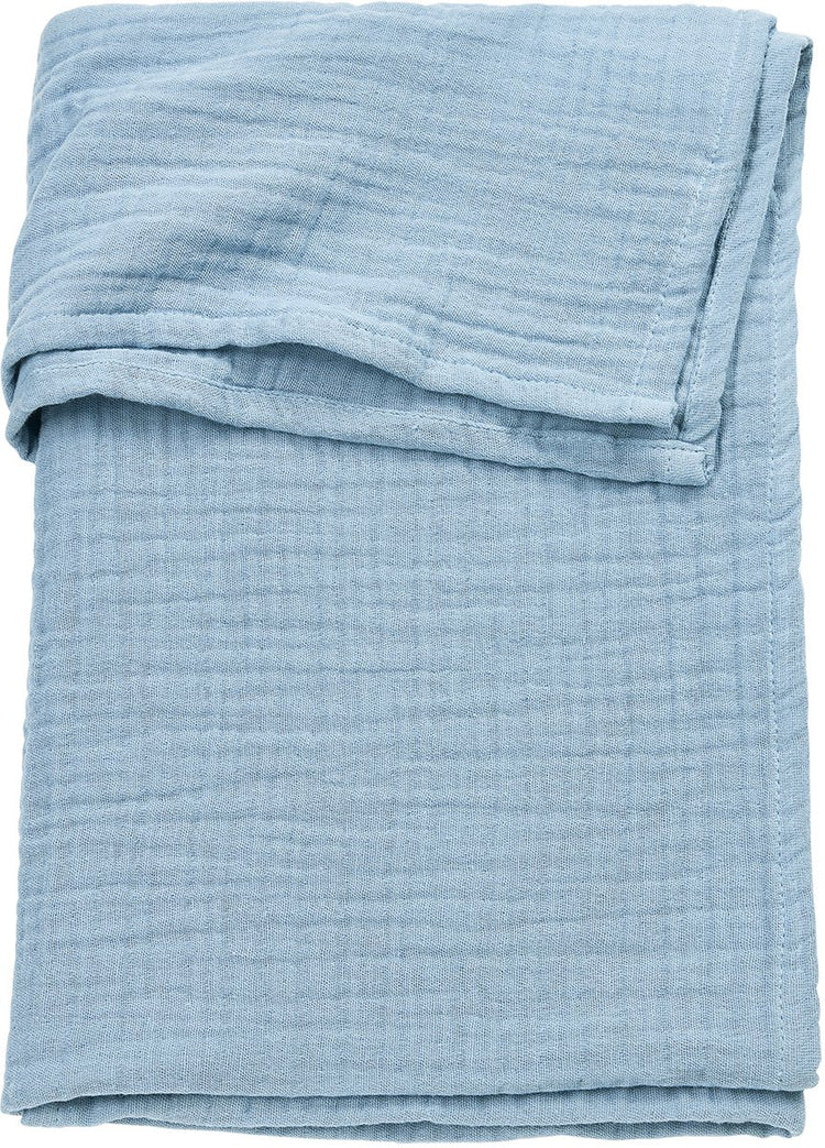 Meyco Baby-Uni-Bettlaken – vorgewaschen, hydrophil – Jeansblau – 100 x 150 cm – 0,3 Tog