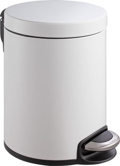 Eko - Serene Treteimer 5 Liter - Griff Kunststoff - Weiß - Abfalleimer