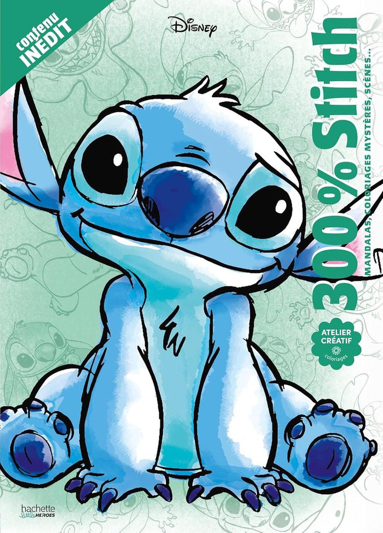 Hachette-Helden 300 % Stich: Mandalas, Malbücher, Mysterien, Szenen – Hachette – Malbuch für Erwachsene