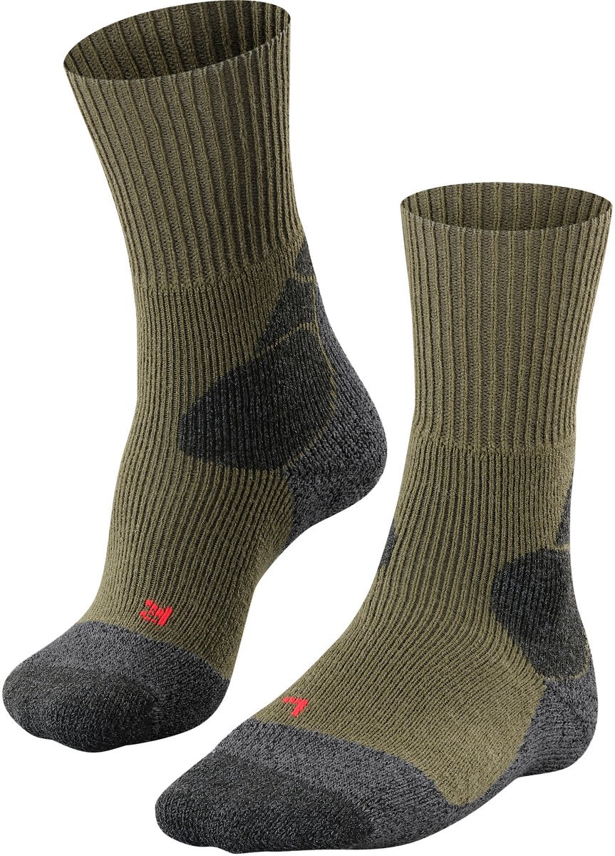 Falke TK-X Expedition Ultradicke Polsterung Wolle Funktionsmaterial Wandersocken Herren Grün - Größe 39-41