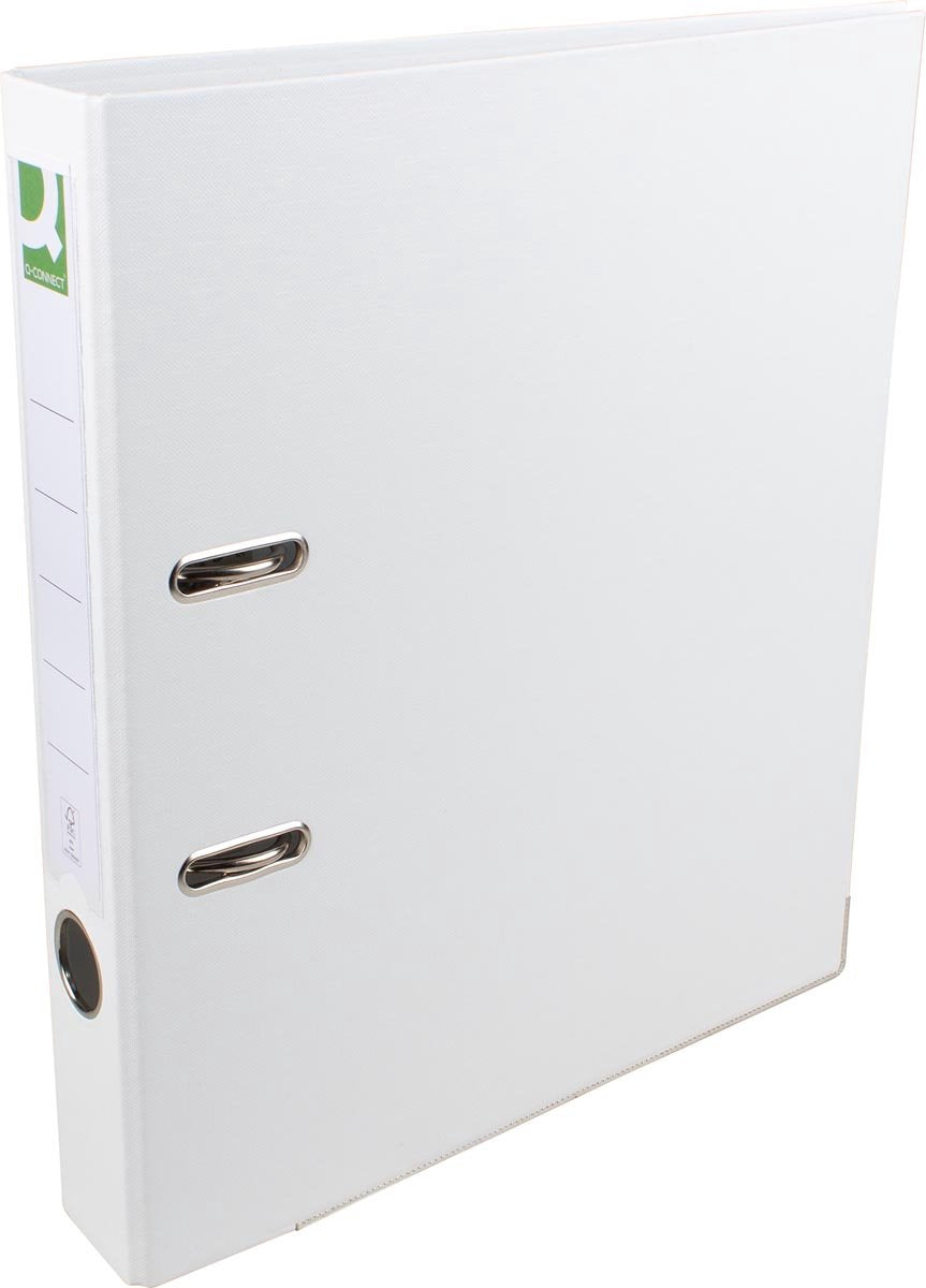 Q-Connect-Ordner, für ft A4, komplett aus PP, Rücken 5 cm, weiß