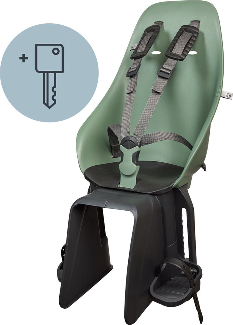 Urban Iki Fahrradsitz hinter Ta-Ke-Trägermontage – Icho Green Bincho Black