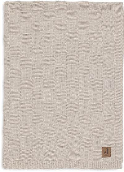Jollein Babydecke für Kinderbett – 100 x 150 cm – Boxstrick – warmer Sand