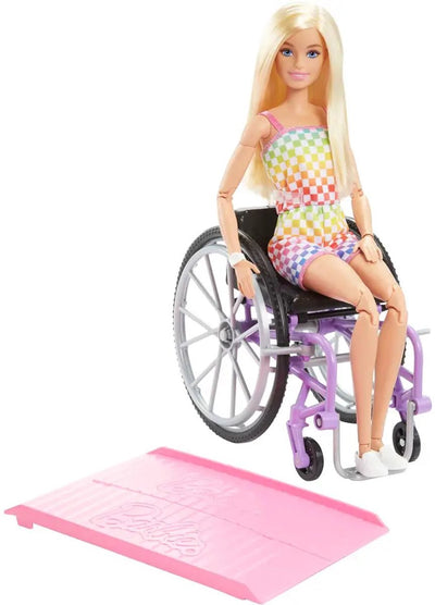 Mattel Fashionistas mit einem lila Rollstuhl #194