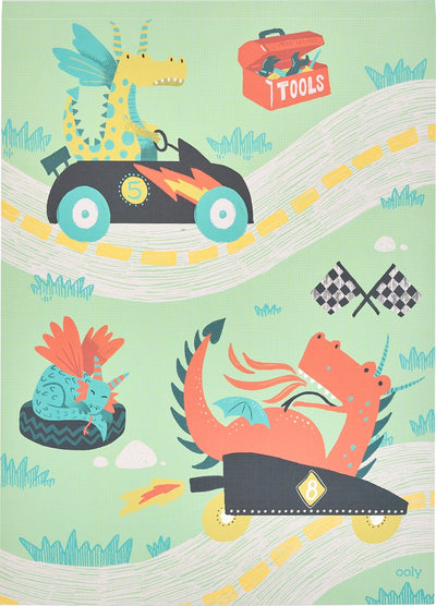Ooly – Doodle Pad Duo Skizzenbuch Drachenrennstrecken – Skizzenbuch für Kinder – Drachen-Malbuch