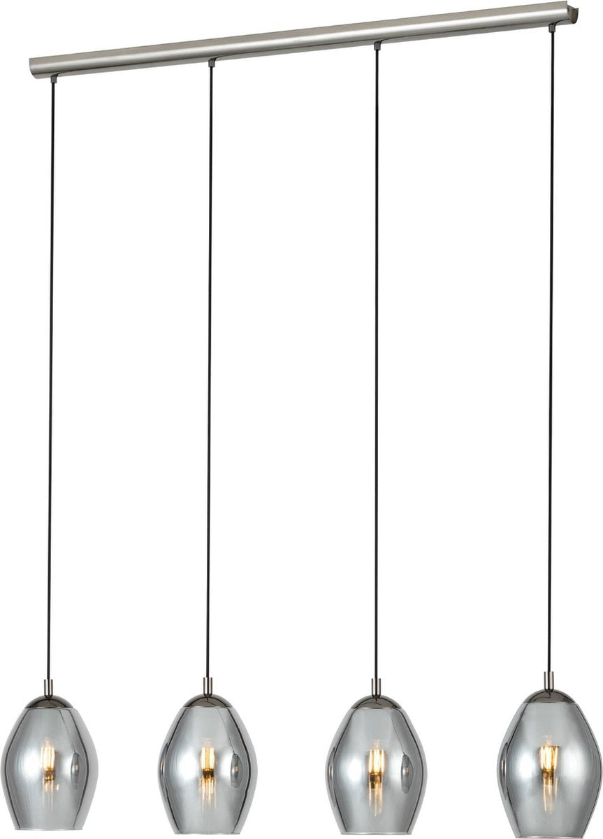 Eglo Estanys Hängelampe – E27 – 113 cm – Rauchglas – Grauschwarz