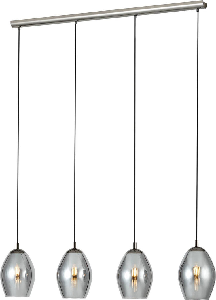 Eglo Estanys Hängelampe – E27 – 113 cm – Rauchglas – Grauschwarz