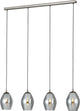 Eglo Estanys Hängelampe – E27 – 113 cm – Rauchglas – Grauschwarz