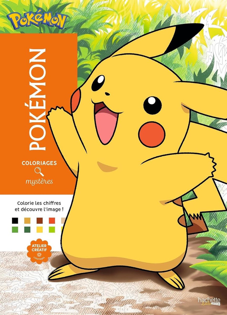 Hachette Heroes Coloriages Mystères – Pokémon – Hachette – Malen nach Zahlen Malbuch für Erwachsene
