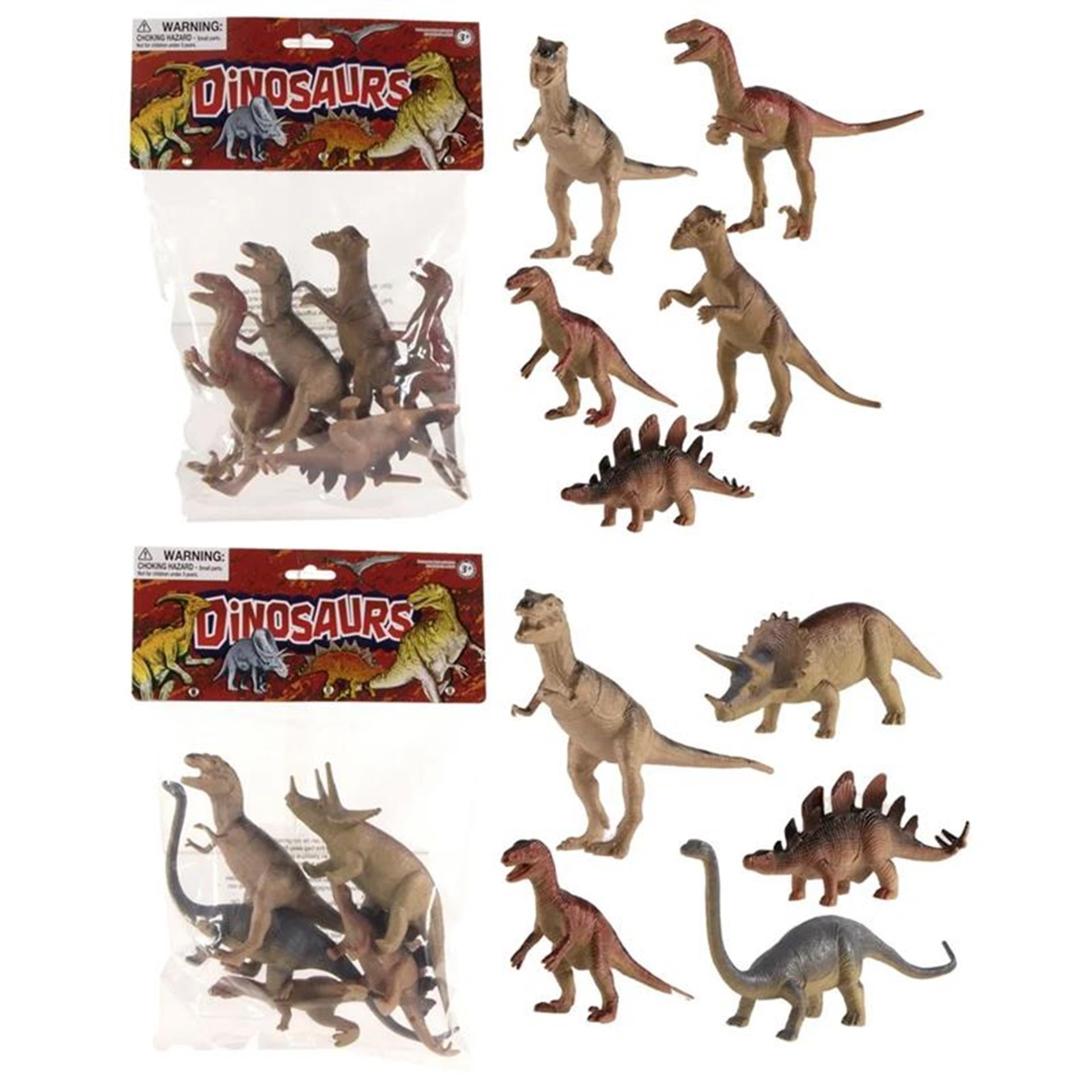 Dinosaurier 12–15 cm, Beutel mit 5 Stück