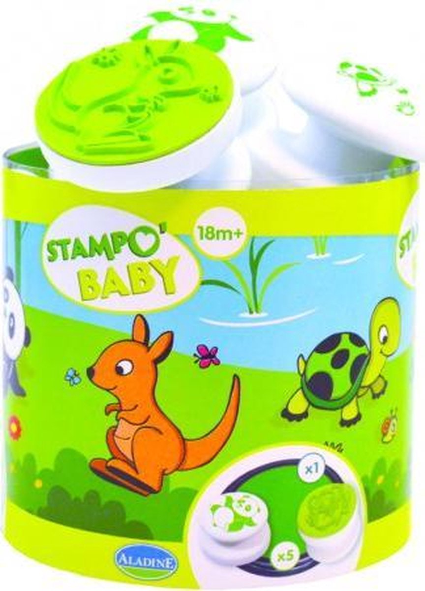 Aladine Stempelset Tiere – kreatives Babyspielzeugset Tiere.