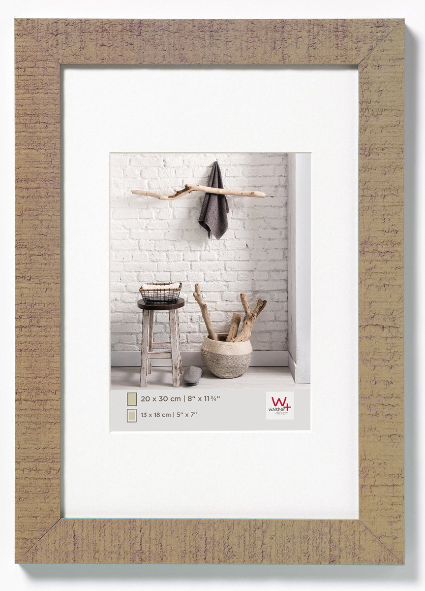 Walther Home - Holzrahmen - Fotogröße 60x90 cm - Beigebraun