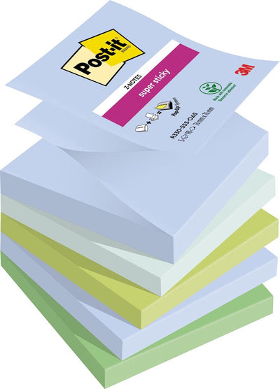 Super Haftnotizen Post-it R330-5SS-OAS blau, grün