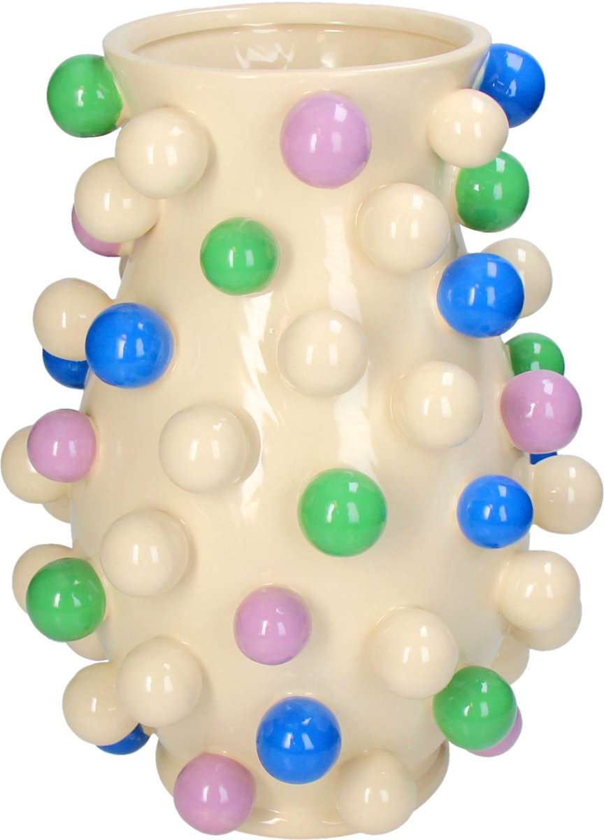 HD Collection Vase Kugeln Steingut Multi 24,7x24,7x34cm