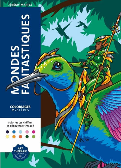 Hachette Heroes – Mondes Fantastiques – Mystery-Malbuch – 100 Seiten