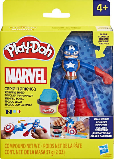 Play-Doh Marvel Captain America Stempelschild – Modelliermasse