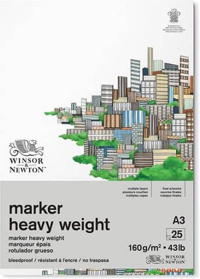 Winsor Newton Markerpapier, auslaufsicher, extra schwer, A3