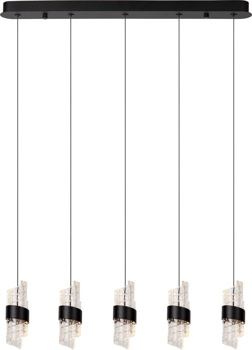 Lucide kligande – Hängelampe – LED dimmbar – 5 x 7,8 W, 2700 K – Schwarz