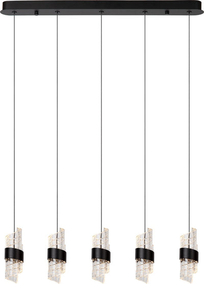 Lucide kligande – Hängelampe – LED dimmbar – 5 x 7,8 W, 2700 K – Schwarz