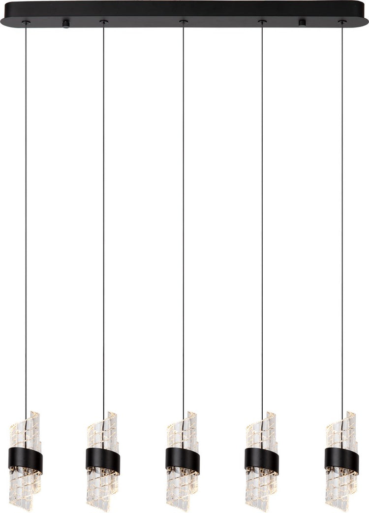 Lucide kligande – Hängelampe – LED dimmbar – 5 x 7,8 W, 2700 K – Schwarz