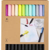 Creativ Company Aquarellmarker, Pastell, Strichstärke 2+4-8 mm, verschiedene Farben, 12 Stück 1 Box