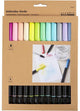 Creativ Company Aquarellmarker, Pastell, Strichstärke 2+4-8 mm, verschiedene Farben, 12 Stück 1 Box