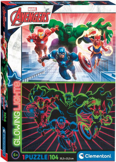 Clementoni glüht in den dunklen Puzzle Avengers, 104st.