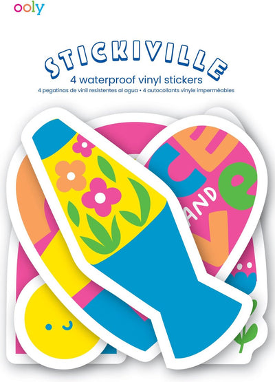 Ooly – Stickiville-Aufkleber: Peace Love – Vinyl (4 gestanzt)