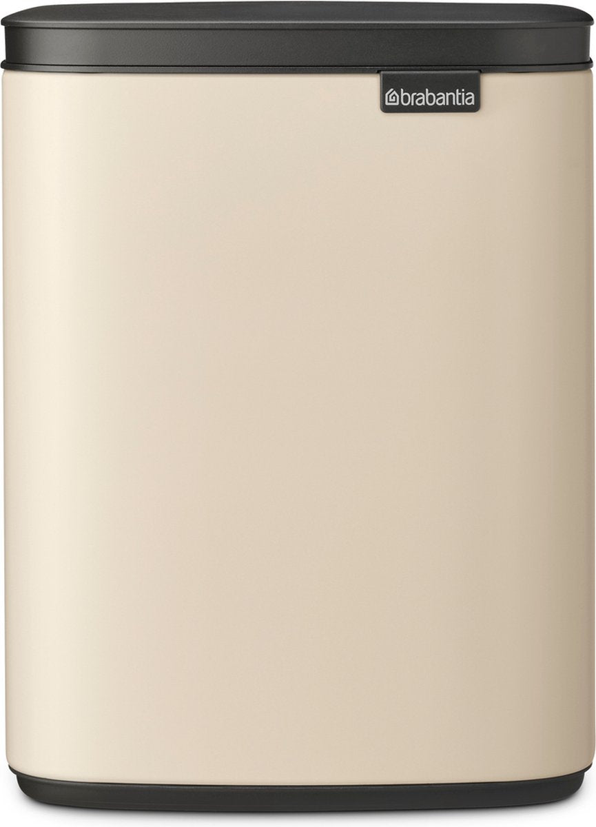 Brabantia Bo Abfallbehälter – 7 Liter – Badezimmer – sanftes Beige