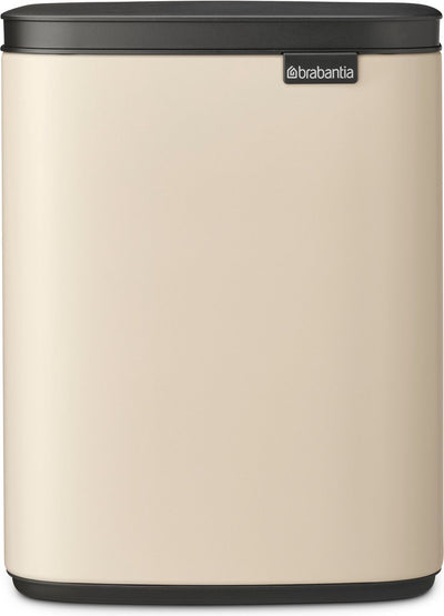 Brabantia Bo Abfallbehälter – 7 Liter – Badezimmer – sanftes Beige