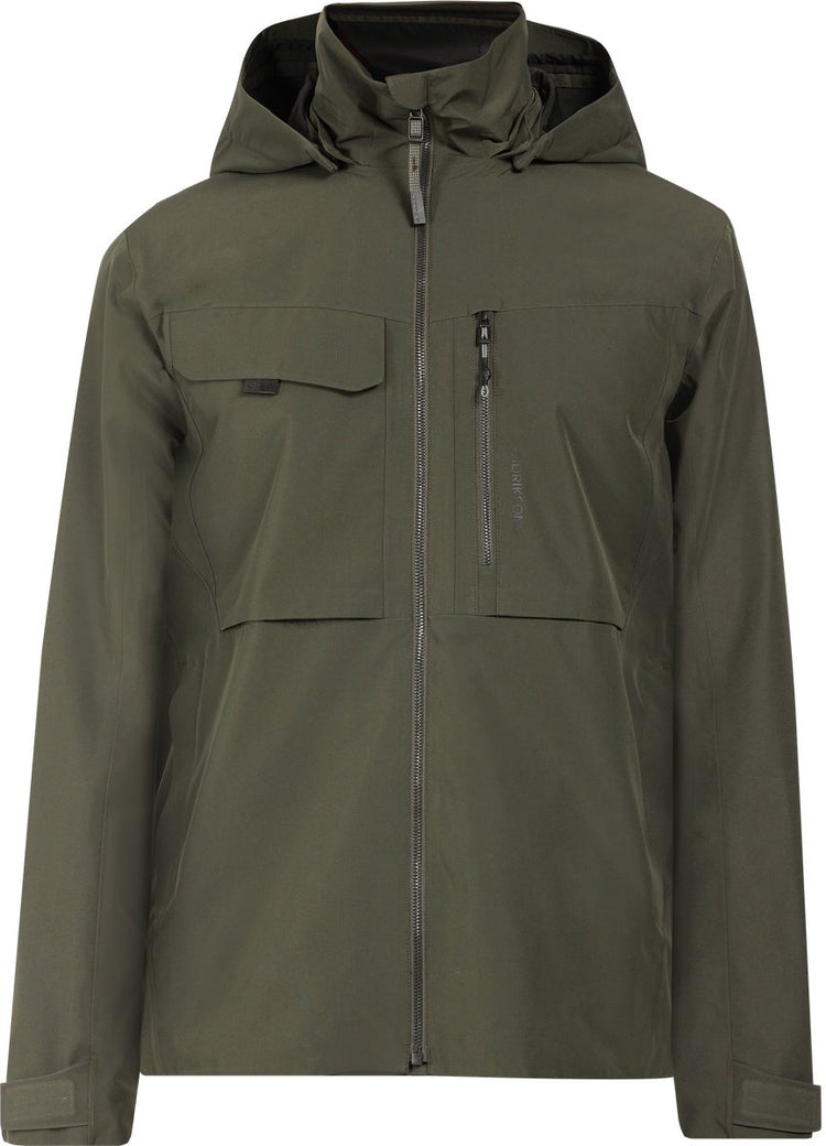 Didriksons Aston USX JKT 5 Unisex Outdoor-Jacke – Dunkelgrün