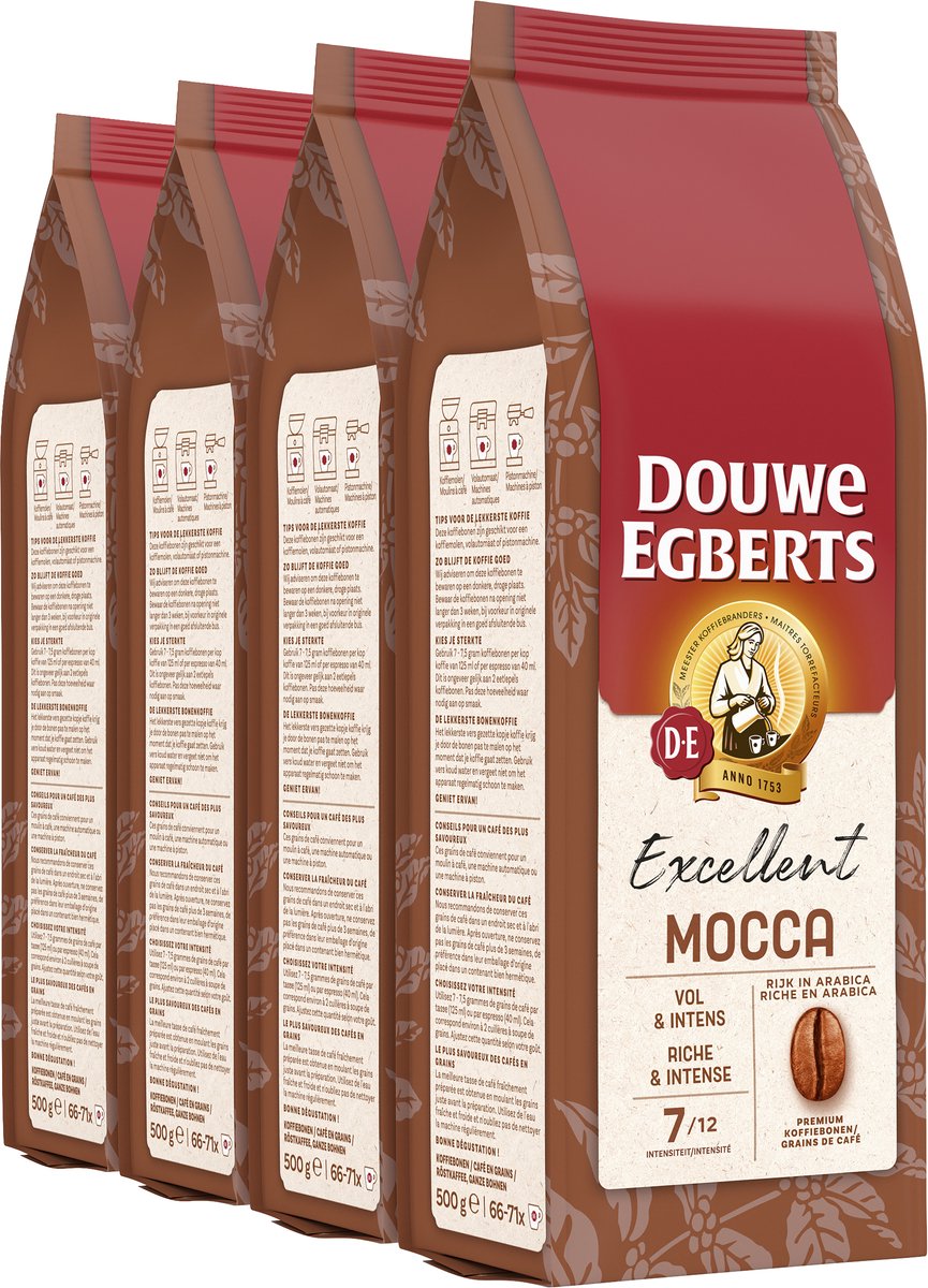 Douwe Egberts Mocca-Kaffeebohnen – 4 x 500 Gramm