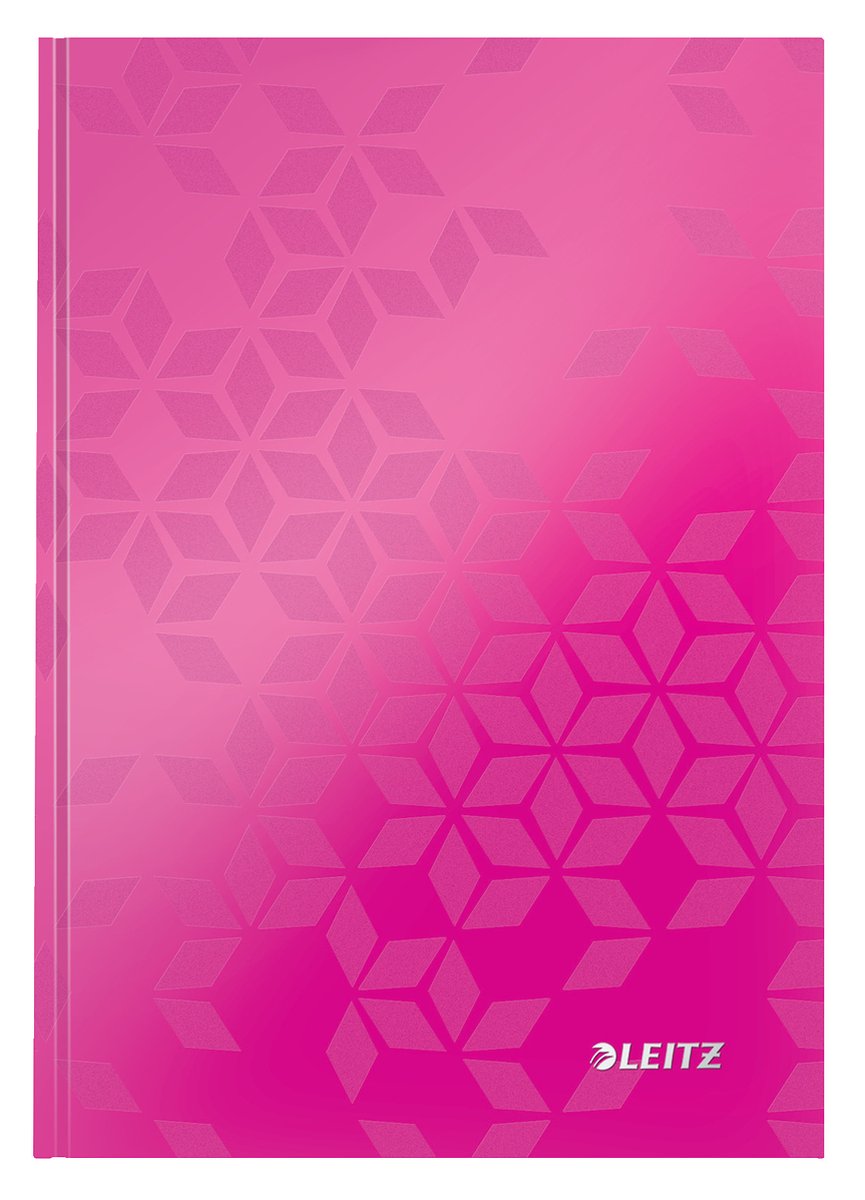 Leitz Wow A5 Hardcover-Notizbuch – liniert – FSC-zertifiziert – Rosa