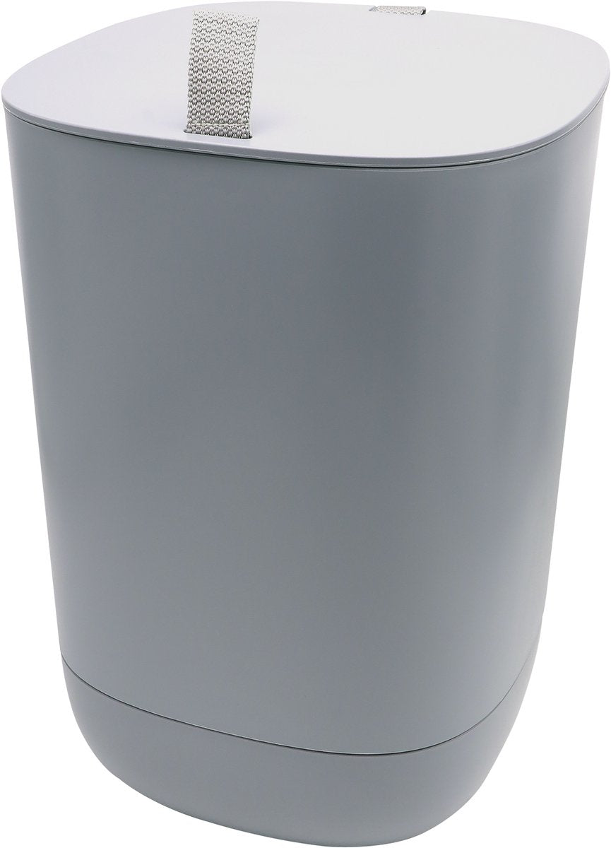 Nature – Bokashi-Kompostbehälter – H35 x 24 x 25,7 cm – Grau – 10,6 l – für die Küche