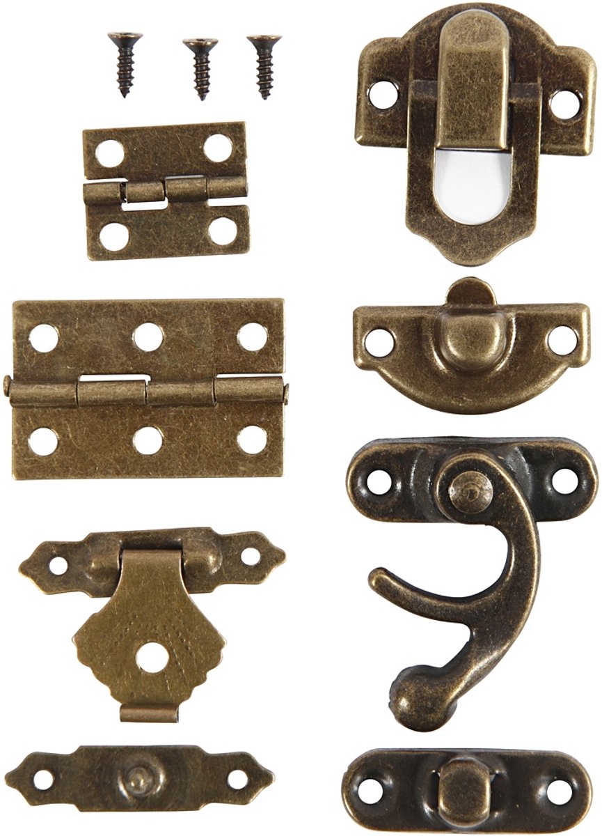 Kreativfirma Mini-Teig, AFM 16x19-19 x 29,5 mm, Antiquitätengold, 15 Set 1 Box
