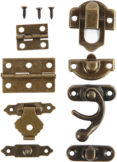 Kreativfirma Mini-Teig, AFM 16x19-19 x 29,5 mm, Antiquitätengold, 15 Set 1 Box