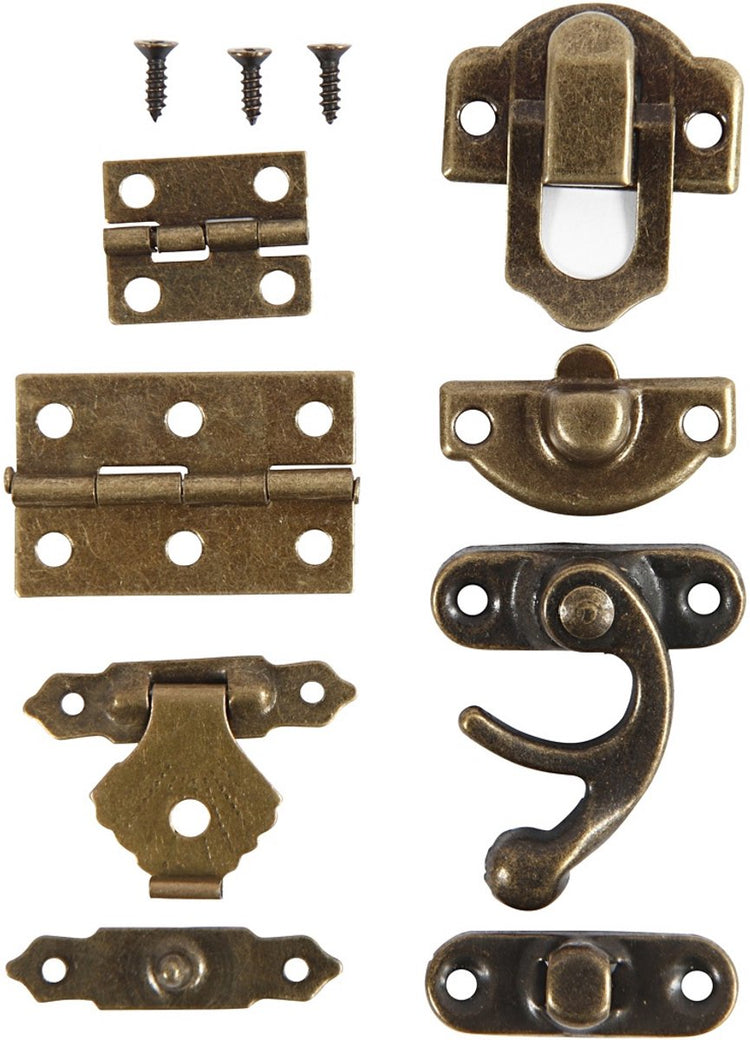 Kreativfirma Mini-Teig, AFM 16x19-19 x 29,5 mm, Antiquitätengold, 15 Set 1 Box