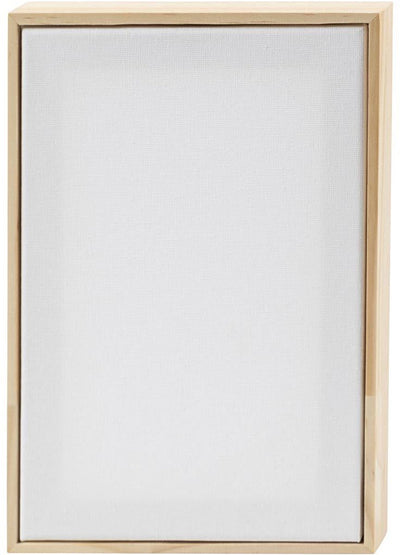 Creativ Company Keilrahmen mit Rahmen, Größe 15,8x23,8 cm, 280 g, weiß, 1 Stück