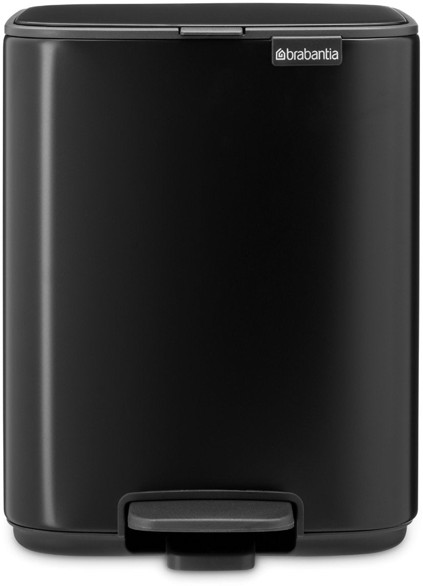 Brabantia Bo Treteimer – 7 Liter – Badezimmer – Mattschwarz