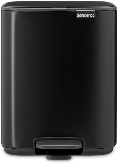 Brabantia Bo Treteimer – 7 Liter – Badezimmer – Mattschwarz