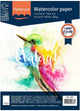 Florence Vaessen Aquarellpapier – intensives Weiß – A4 – 300 Gramm – glatte Struktur – glatt – Florenz – 100 Blatt
