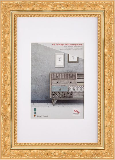 Walther Barock - Holzrahmen - Fotogröße 40x50 cm - Gold